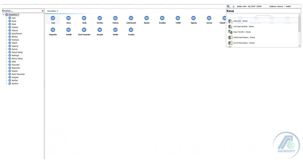 AKINSOFT OctoPlus 7 Ön Muhasebe Programı
